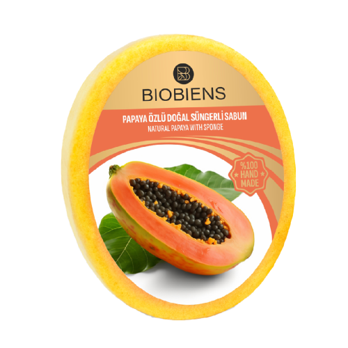 BioBiens Papaya zl Doal Sngerli Sabun 135gr